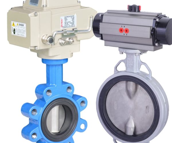 Butterfly valve with actuator